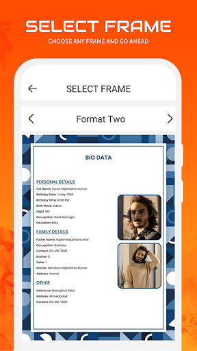 Marriage Biodata Maker Screen 2