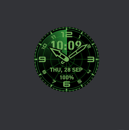 RADAR Watchface Screen 3