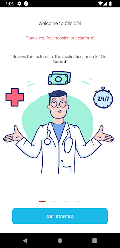 Android application Clinic24 Doc screenshort