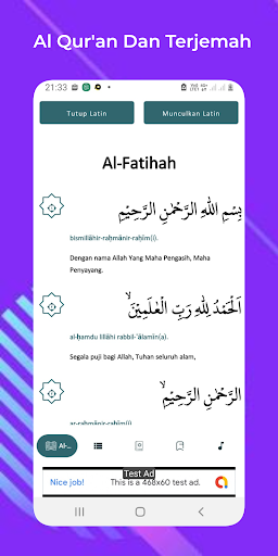 Android application Al Quran Dan Terjemahan screenshort