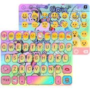 Pop Art Emoji Keyboard Theme  Icon