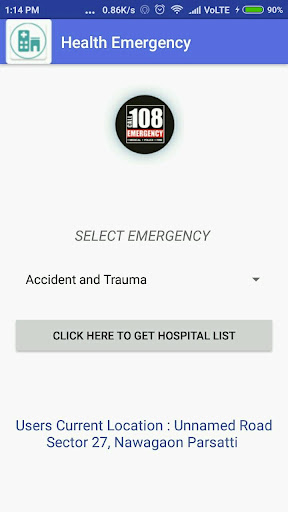 CGhealth Emergency Screen 2