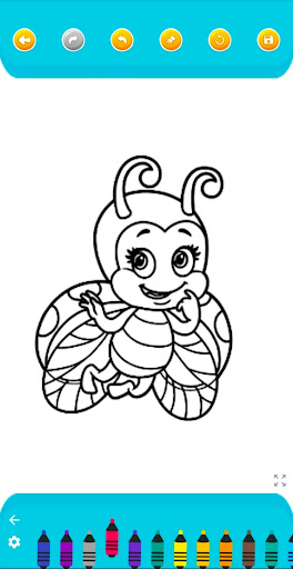 Cartoon Ladybug Coloring Screen 3