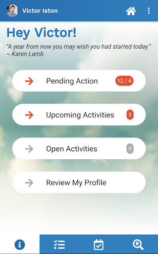 Android application ActivNow Sports screenshort