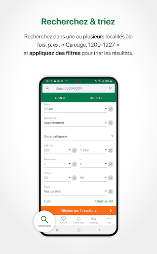Aperçu de l'application