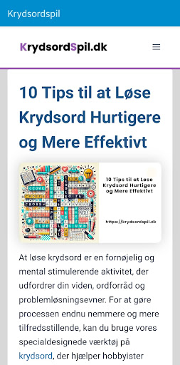 Krydsordspil Screenshot 2 - AppWisp.com
