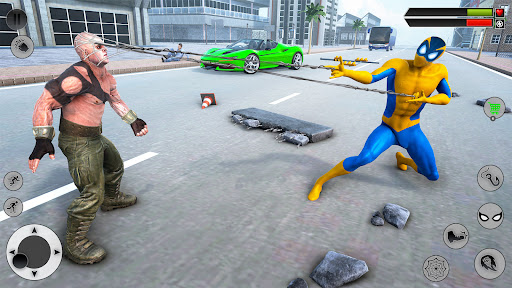 Android application Super Spider Hero Miami Crime screenshort