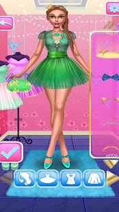 Nova captura de tela do jogo de vestir a princesa