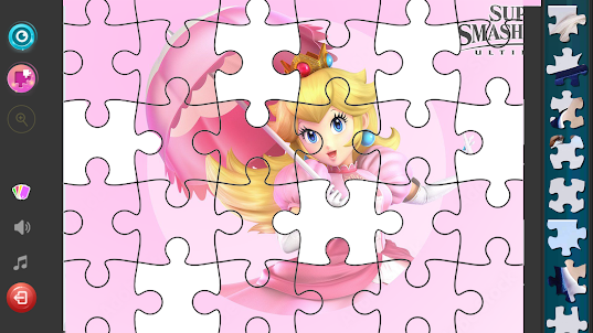 Princess Peach jigsaw Game