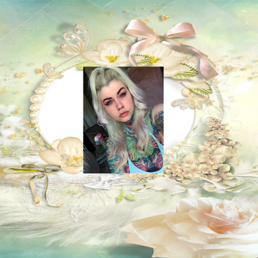 HD flower photo frame logo
