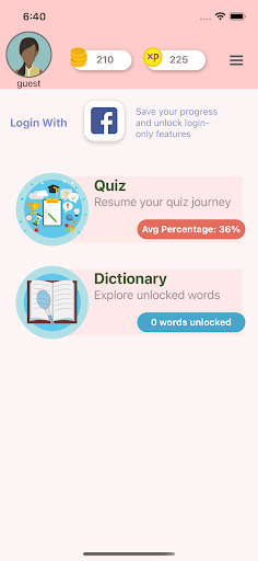 Android application Learn Vocabulary for Office screenshort