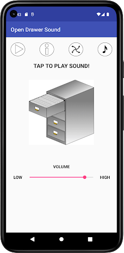 Android application Open Drawer Sound screenshort