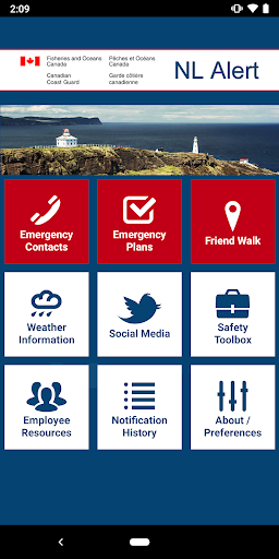 Android application NL Alert screenshort