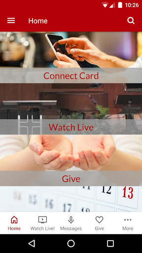 Android application Northside Baptist Victoria screenshort