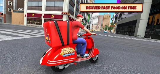 Fast Food Delivery Bike Game
