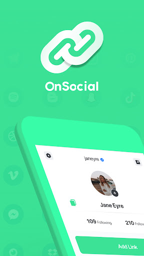 Android application OnSocial: Create Bio Link screenshort
