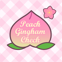 Peach Gingham Check Theme