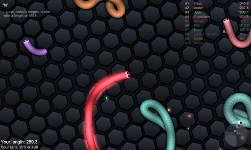 slither.io  screen 1