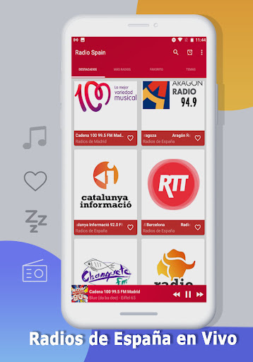 Android application Radios de España screenshort
