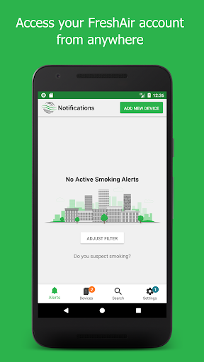 Android application FreshAir Sensor screenshort