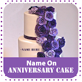 Name On Anniversary Cake icon