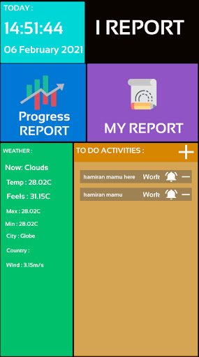 Android application I Report screenshort