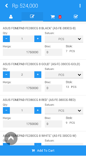 iPos 4 Mobile - Sales Screen 2