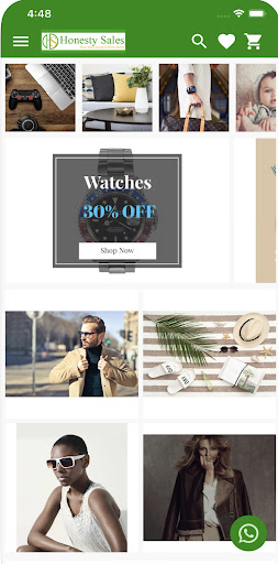 Android application Honesty Sales screenshort