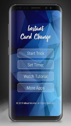 Android application Instant Card Change screenshort