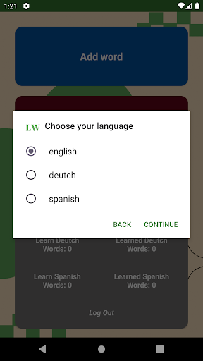 Word cards | Language learning Screen 2