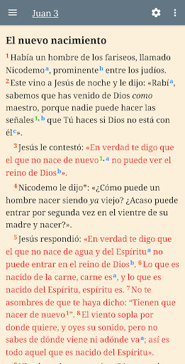 Android application NBLA-Nueva Biblia d/L Américas screenshort