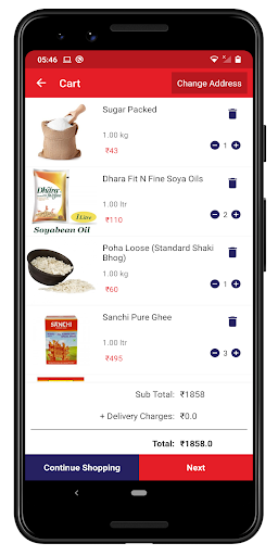 Jains Basket - Online Grocery Screen 3