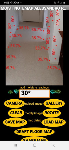 moisture map Screen 2