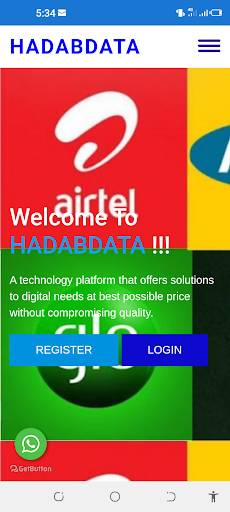 Android application Hadab Data screenshort