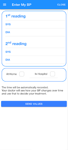 My BP Care Screen 3
