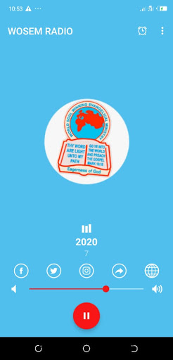 Android application WOSEM RADIO screenshort