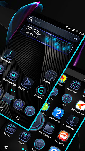 Cool Black Launcher Theme Screen 3