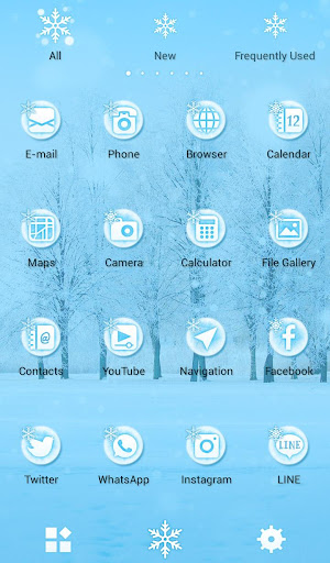 Snow Tree Theme Screen 3