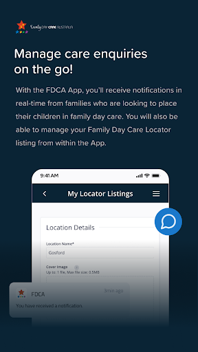 myFDCA Screen 3