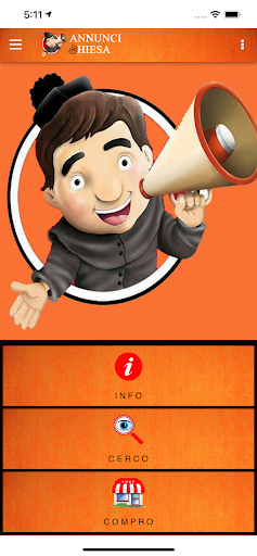Android application Annunci Chiesa screenshort