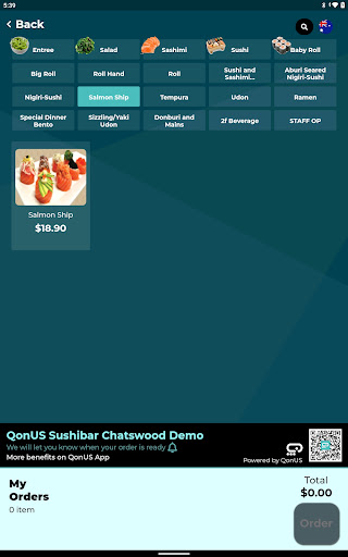 QonUS Kiosk Screen 2