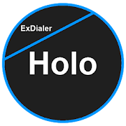 ExDialer Theme Flat Holo Blue