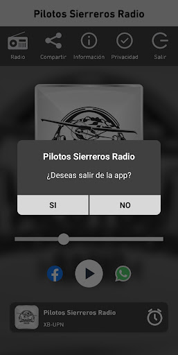 Pilotos Sierreros Radio Screen 3