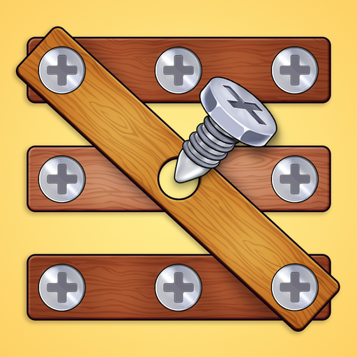 Wood Nuts & Bolts Screw Puzzle logo