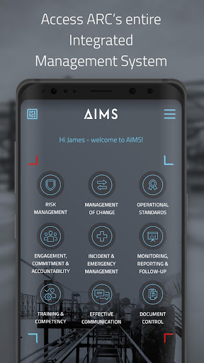 Android application ARC Resources AIMS screenshort