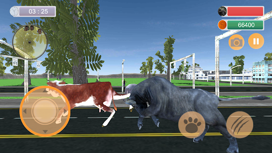 Angry Buffalo Attack Game 3D