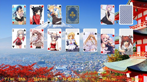 Android application Miss Hentai Solitaire screenshort