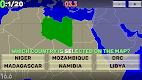screenshot of World Map Quiz: Coutries, Capi