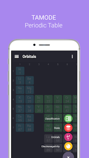 Periodic table Tamode Pro Screenshot