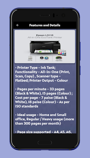 Epson L3110 Printer Guide Screen 2